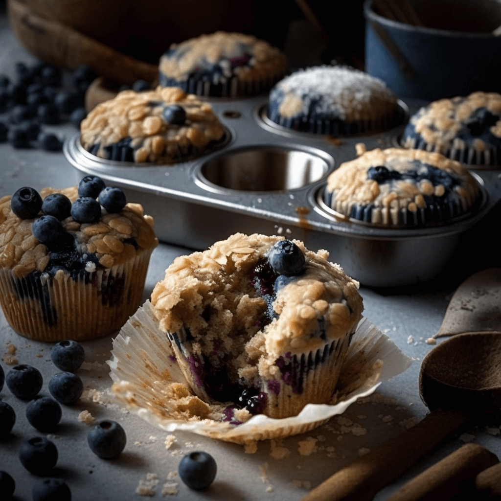 Muffins_à_l'avoine_et_à_la_myrtille